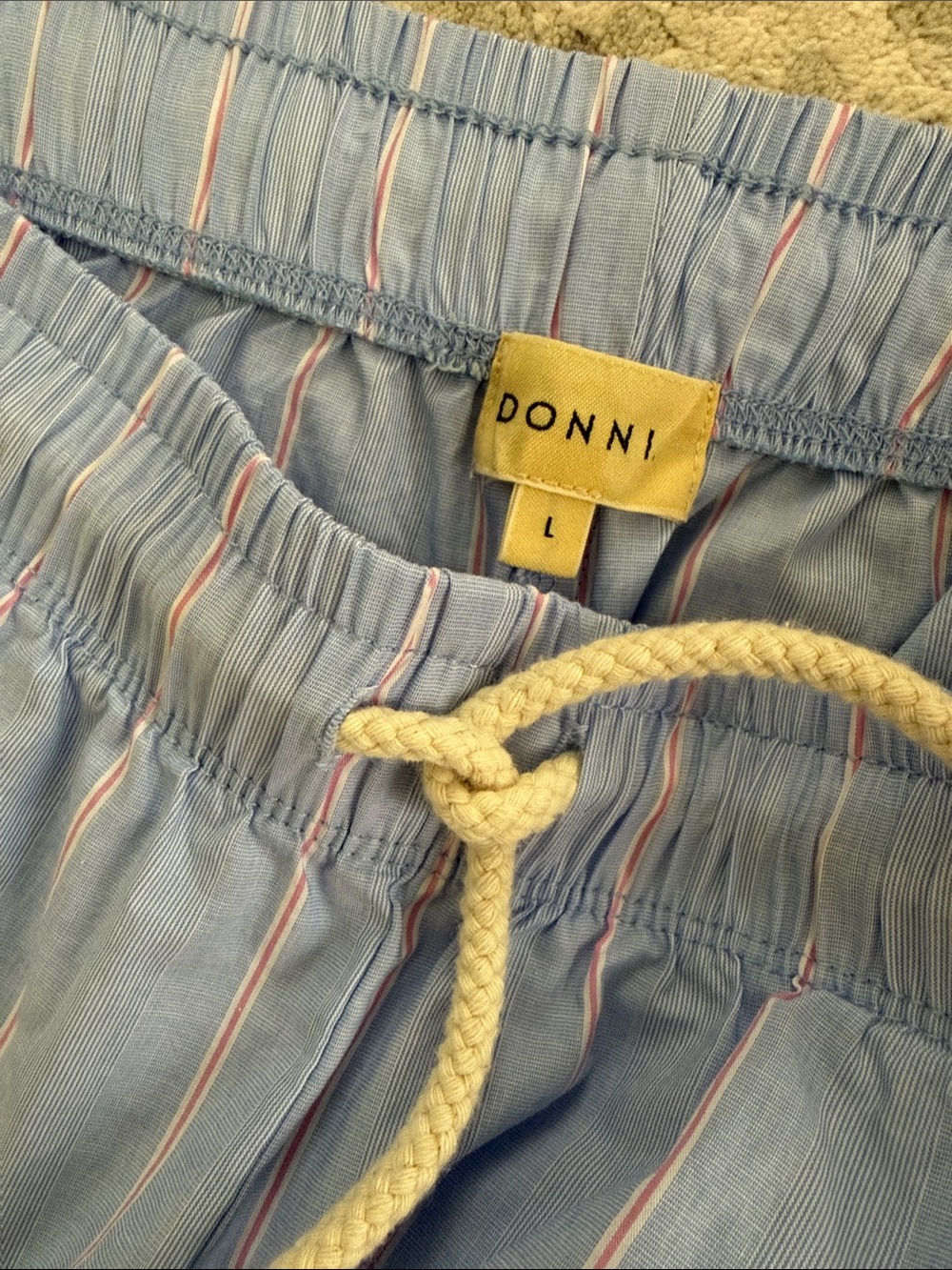 Donni pants in Tomato Pinstripe L - Picture 3 of 3